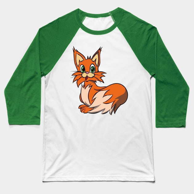 Maine Coon Baseball T-Shirt by Zelphir Store